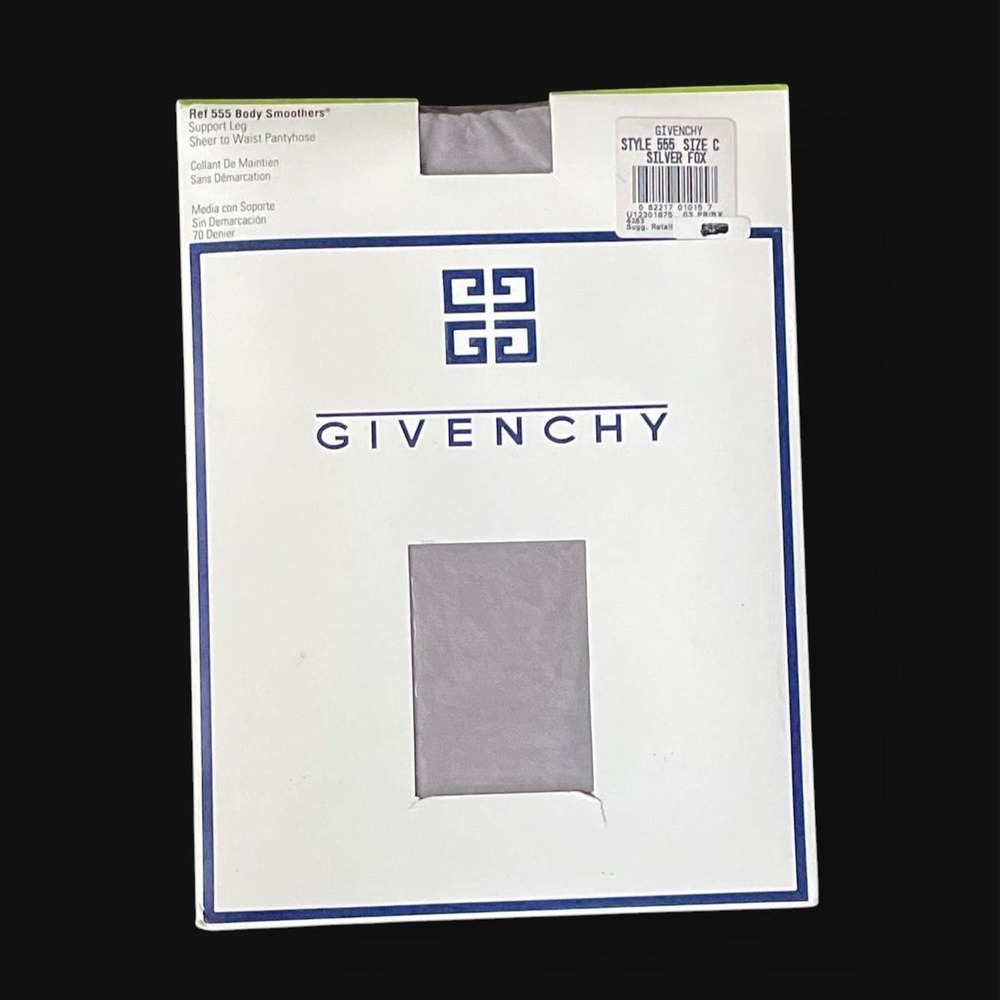 Deadstock 1993 Givenchy Style 555 Size C Silver Fox pantyhose